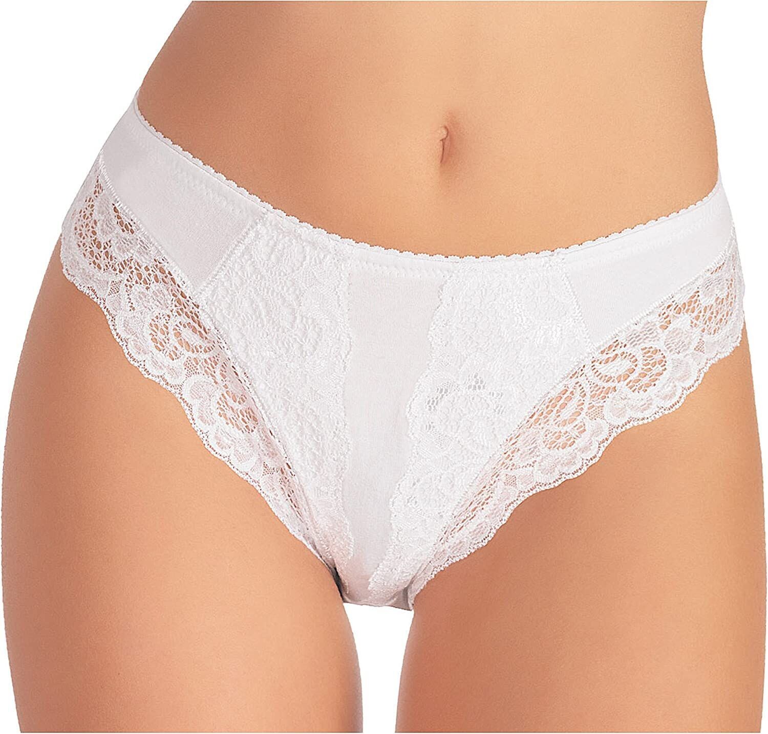 JADEA  TRIS SLIP DONNA 529, Colore: Bianco, Taglia: 3/S