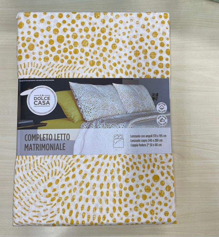 LENZUOLA MATRIMONIALE LA DOLCE CASA