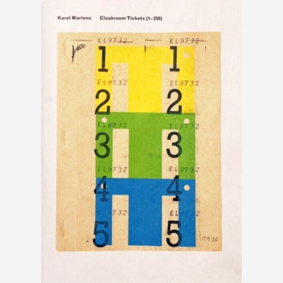 Karel Martens - Cloakroom Tickets (1-250) Karel Martens - Cloakroom Tickets (1-250)