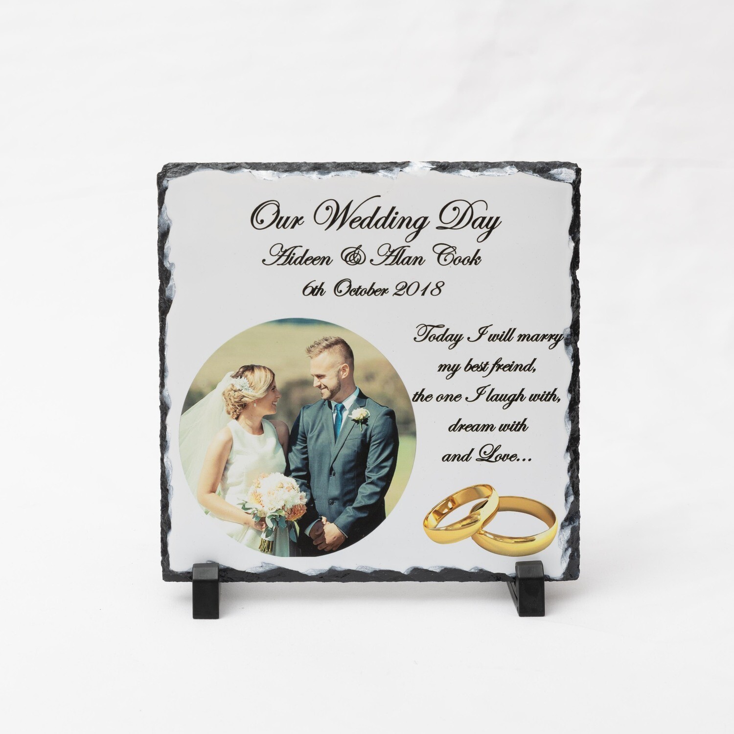 SQUARE ROCK PHOTO 200X200X15 MM