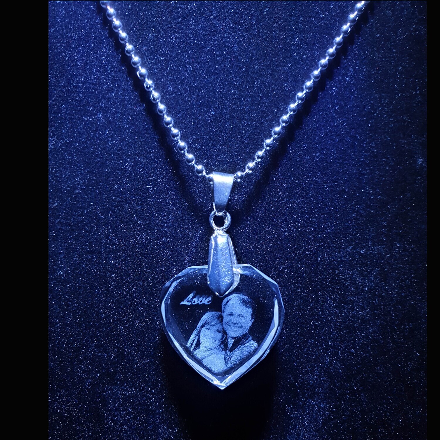 CRYSTAL HEART PENDENT 40*40*5 MM