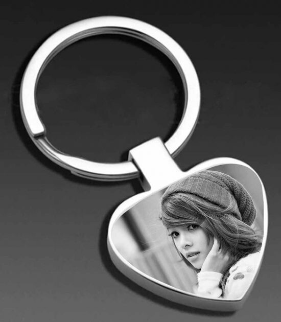 STAINLESS STEEL HEART KEYRING