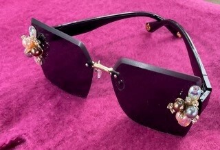 Pearl and Crystal Sunglasses