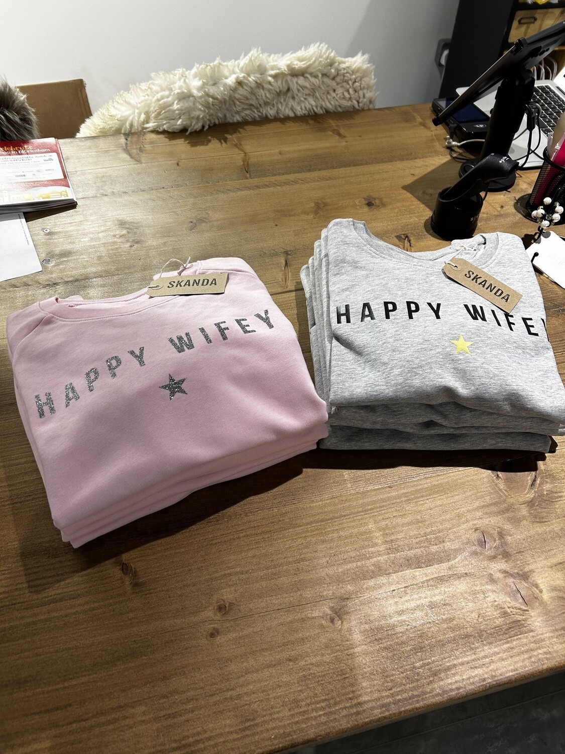 Happy Wifey Sweatshirt