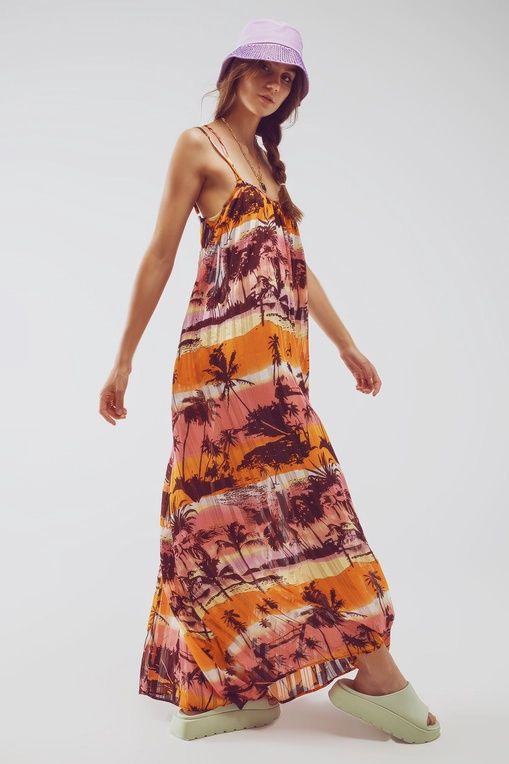 Relaxed Open Back Maxi Dress