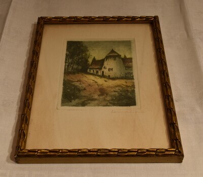 MAISON AVEC TOUR PRES DES ARBRES