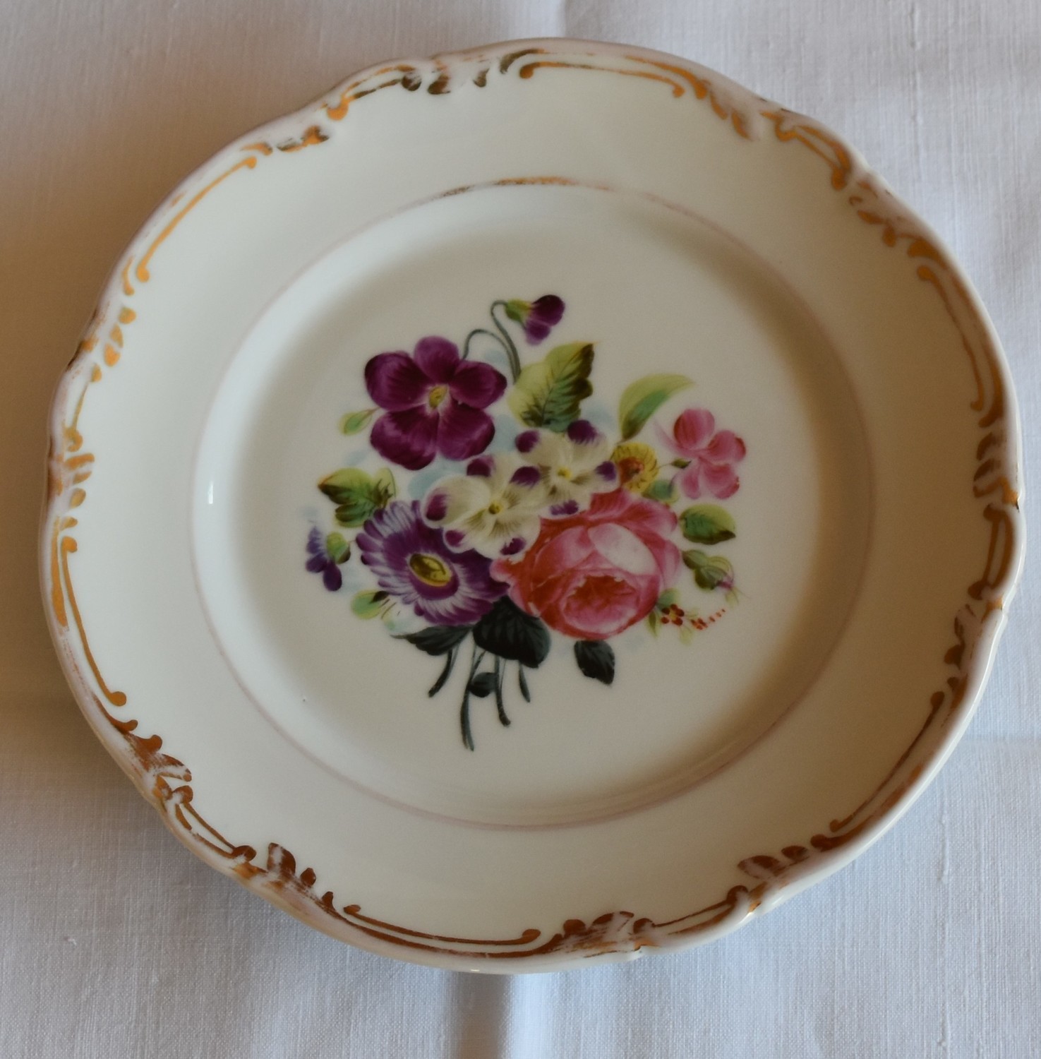 ASSIETTE PORCELAINE ALLEMANDE KPM