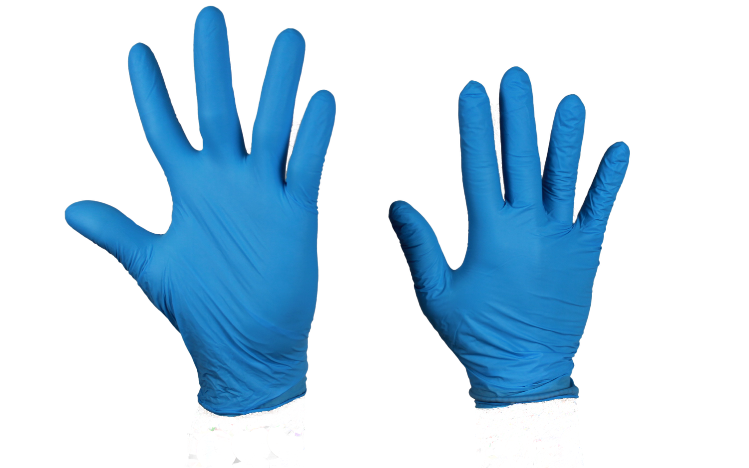 Gants nitriles bleus