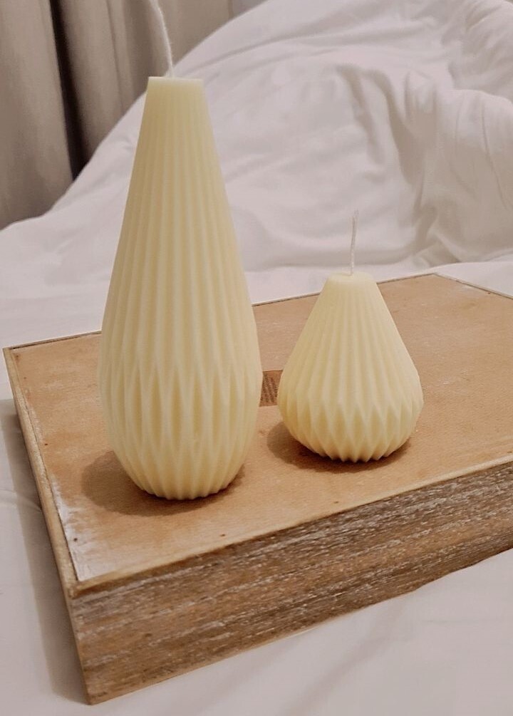 Classic Cylinder and Pear Candle Combo
