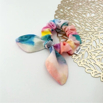 Multicolour Small Bow Scrunchie