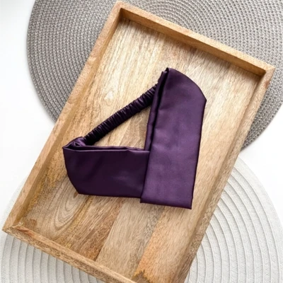 Cadbury Purple Satin Headband