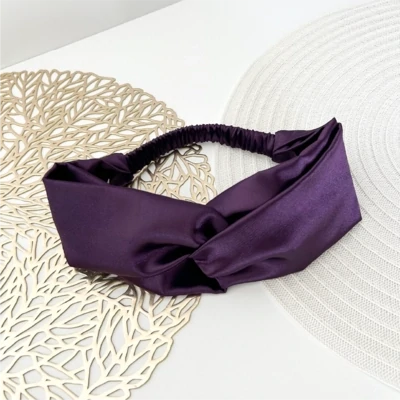 Cadbury Purple Satin Headband