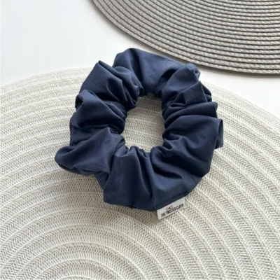 School Blue Cotton Scrunchie