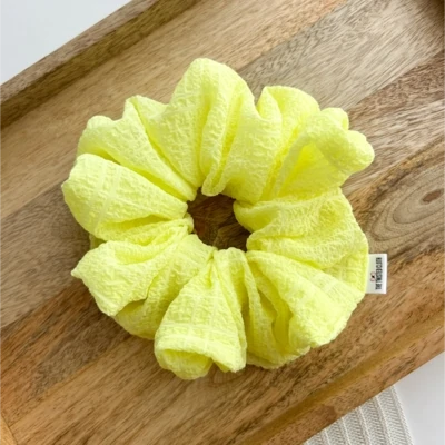Xxl Lemony Yellow Scrunchie