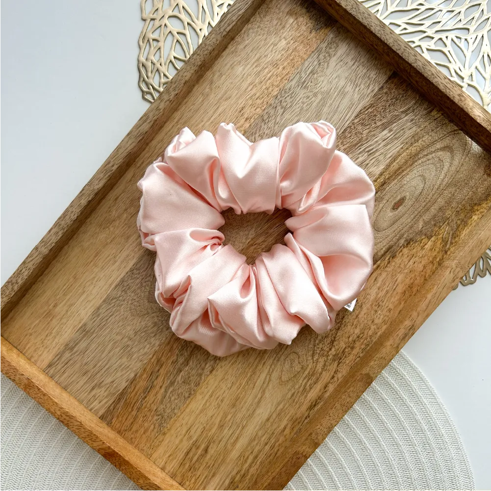 Ballerina Pink Xxl Satin Scrunchie