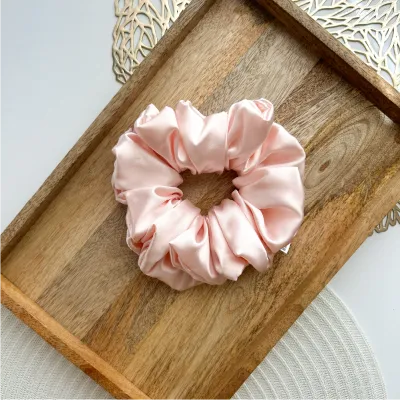 Ballerina Pink Xxl Satin Scrunchie