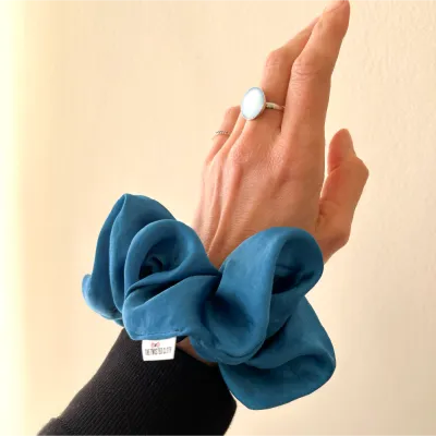 Xxl Ocean Blue Scrunchie