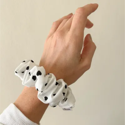 Black Hearts Scrunchie