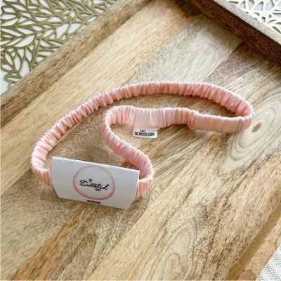 Ballerina Pink Satin Skinny Headband