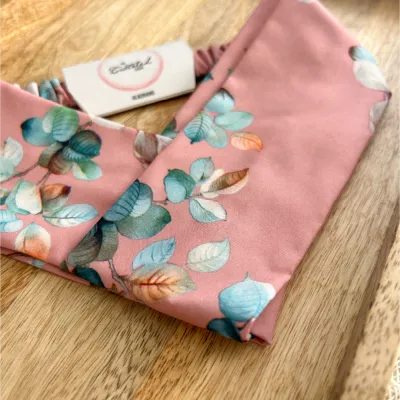 Dusty Pink Floral Satin Headband