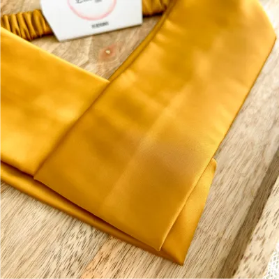 Golden Mustard Armani Satin Headband