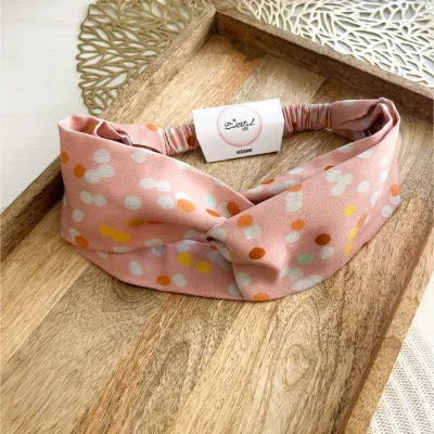 Spotty Peach Headband