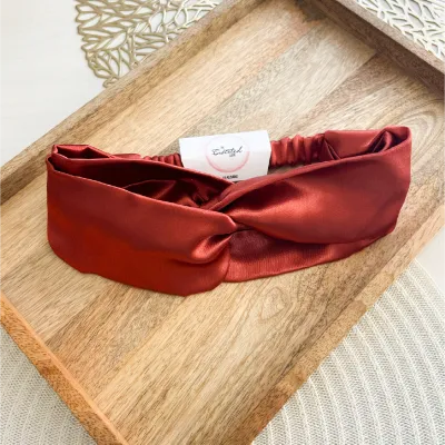 Satin Rust Headband