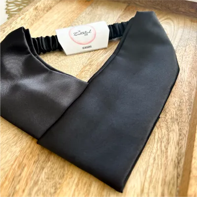 Black Satin Headband