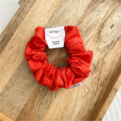 Sunburn Orange Cotton Scrunchie