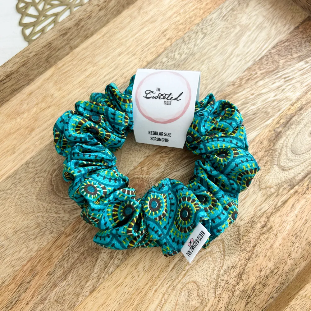Teal Green Shwe Shwe Scrunchie