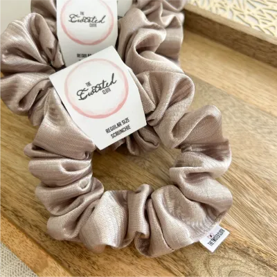 Golden Nude Scrunchie