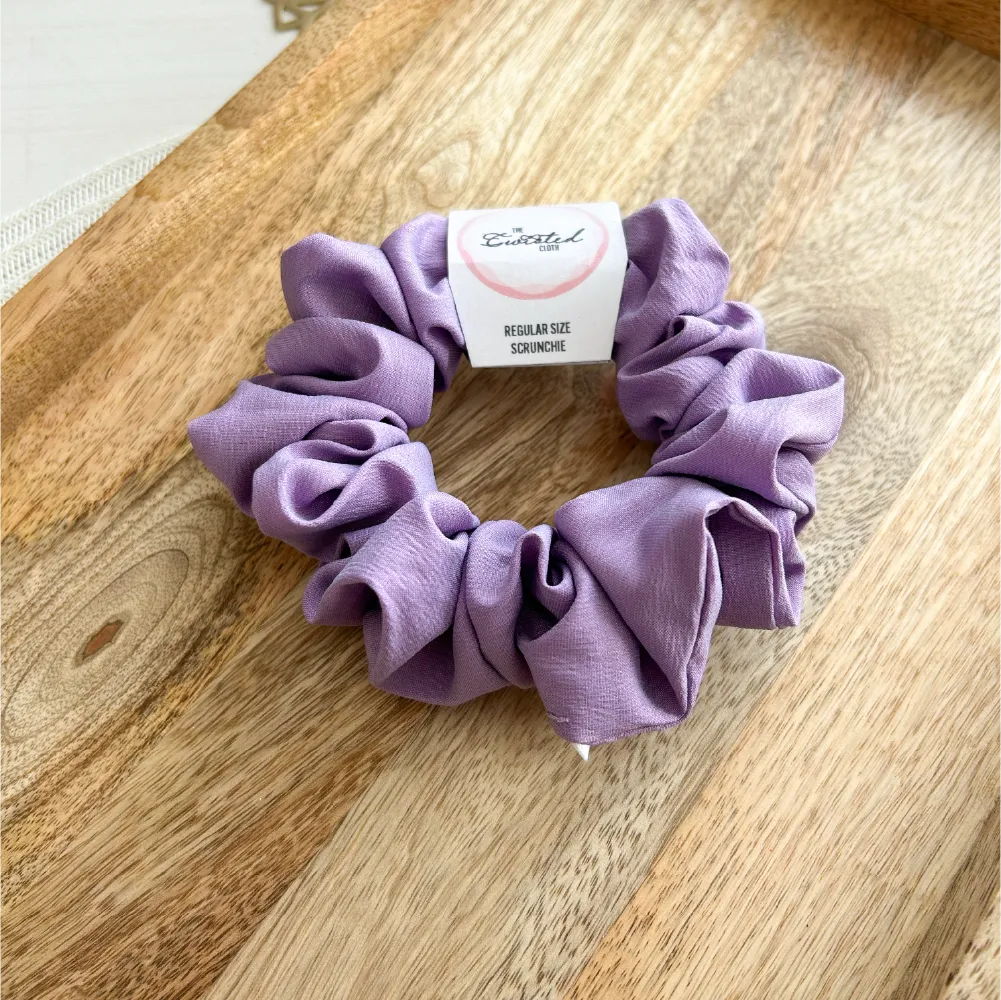 Shimmering Lilac Scrunchie