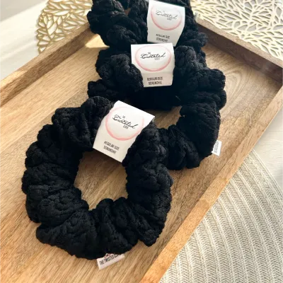 Black Lace Scrunchie