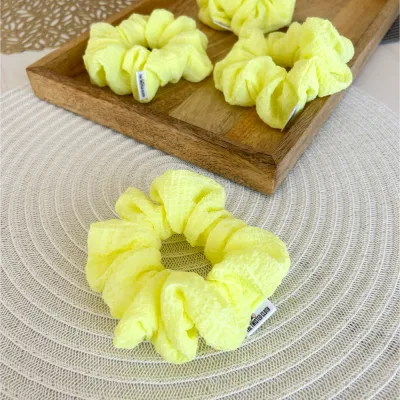 Lemony Yellow Scrunchie