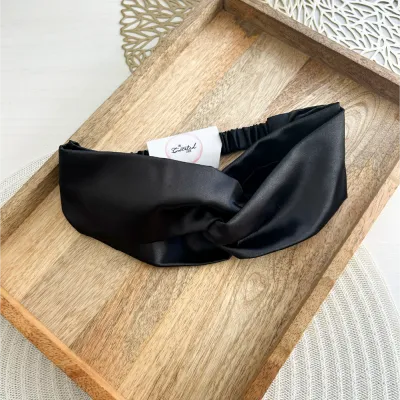 Black Satin Headband