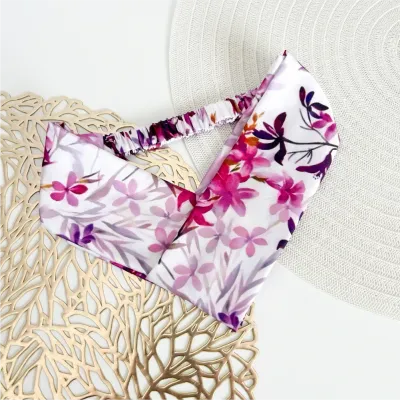 Lilac Blossom Satin Headband