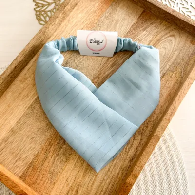 Light Blue Chiffon Headband