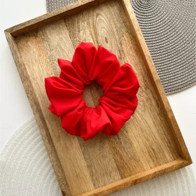 XXL Red Cotton Scrunchie