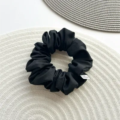 Black Cotton Scrunchie