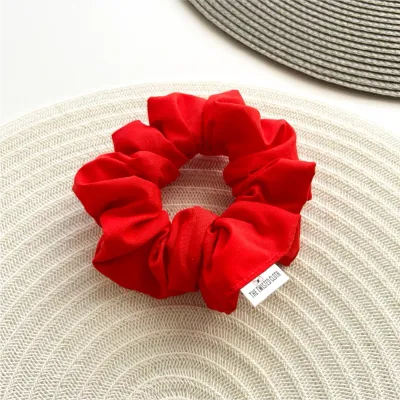 Red Cotton Scrunchie