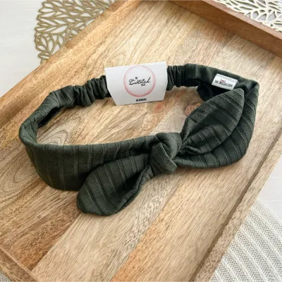 Olive Bow Headband