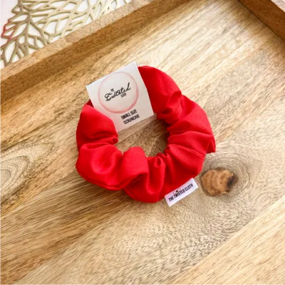 Small Red Scrunchie