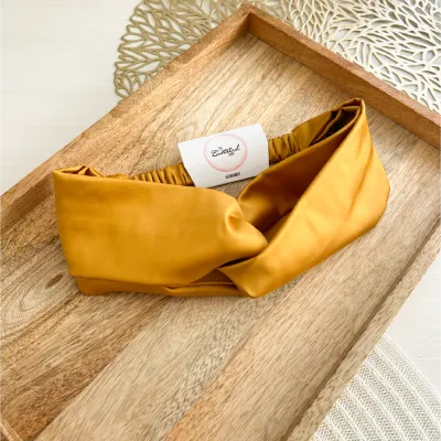 Golden Mustard Armani Satin Headband
