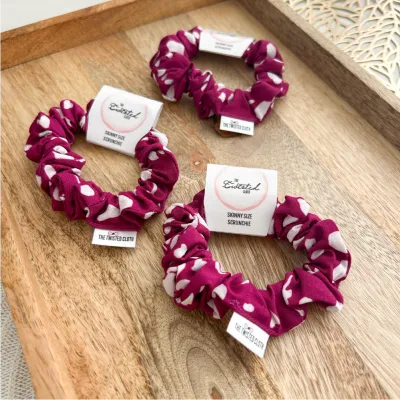 Plum Rock Skinny Scrunchie