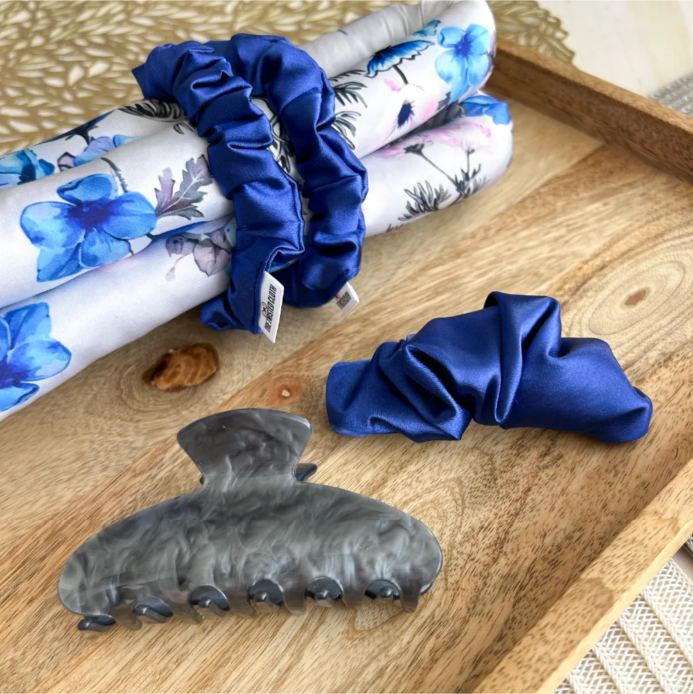 Royal Blue Heatless Curling Set