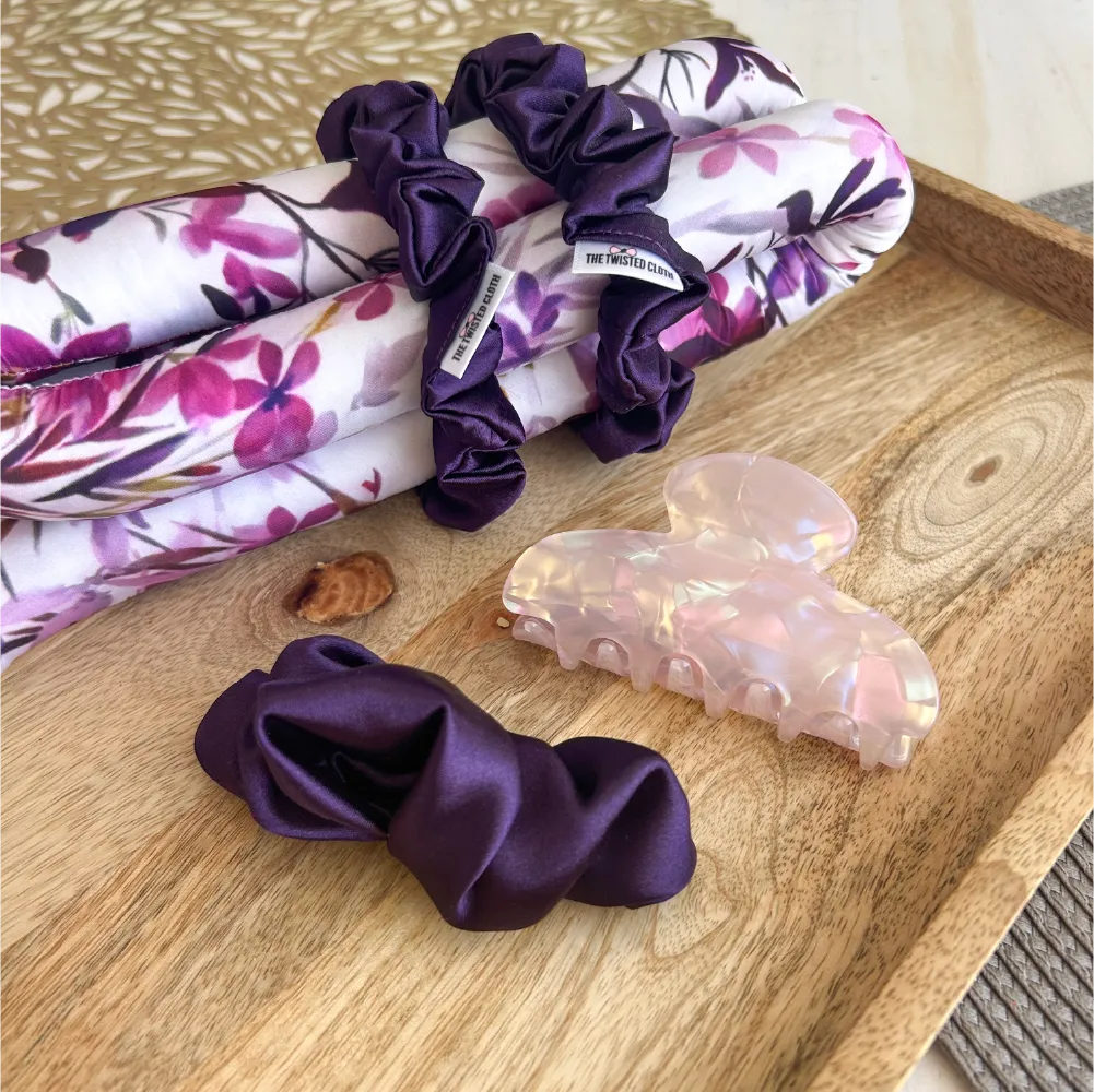 Cadbury Purple Heatless Curling Set