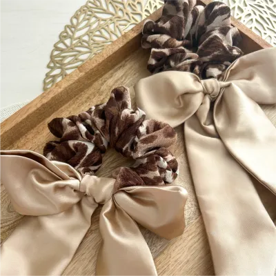 Safari Luxe Bow Scrunchie