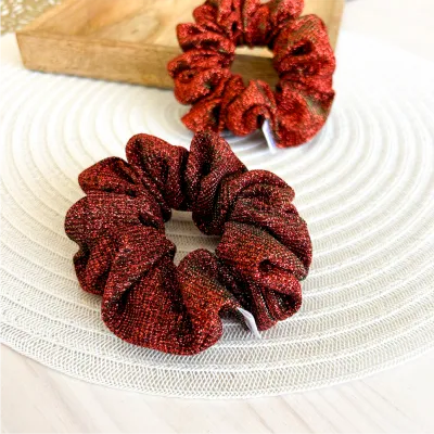 Red Glitter Scrunchie