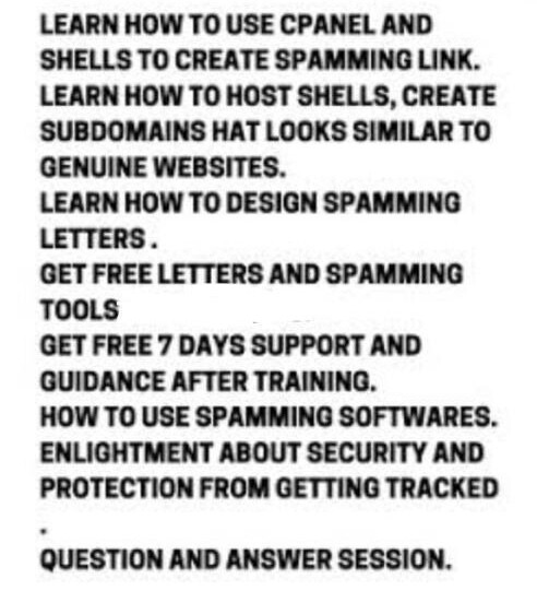 Spamming Tutorial
