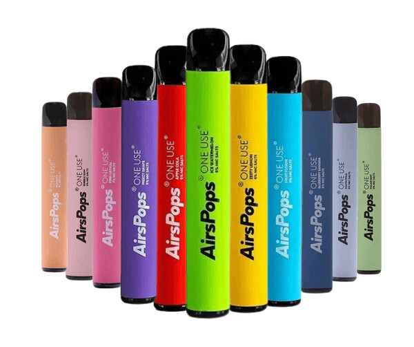 AIRSCREAM AIRSPOPS ONE-USE 800 DISPOSABLE POD DEVICE 550MAH 3.6%